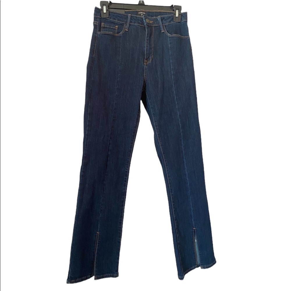 Just Black Brand Dark Wash High Rise Straight Leg Jeans